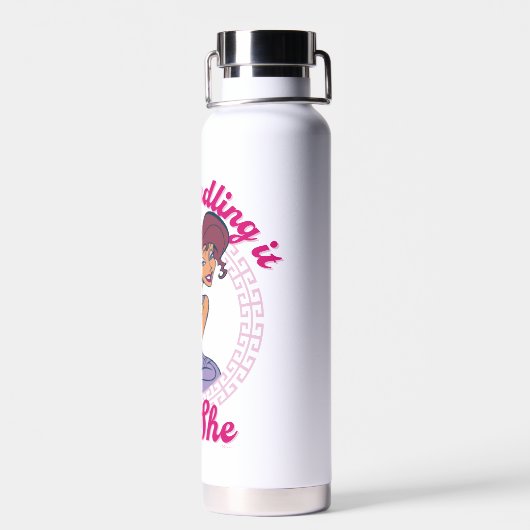 Megara - She's Handling It, I'm She Water Bottle Trinkflasche (Rückseite)
