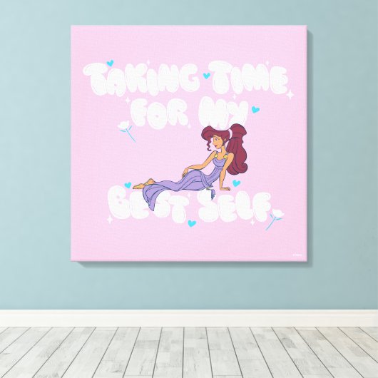 Megara - Taking Time For My Best Self Canvas Print Leinwanddruck (Insitu (Holzboden))