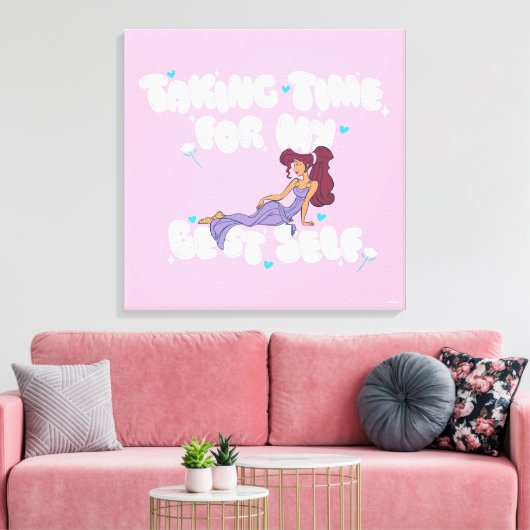 Megara - Taking Time For My Best Self Canvas Print Leinwanddruck (Insitu (Wohnzimmer))