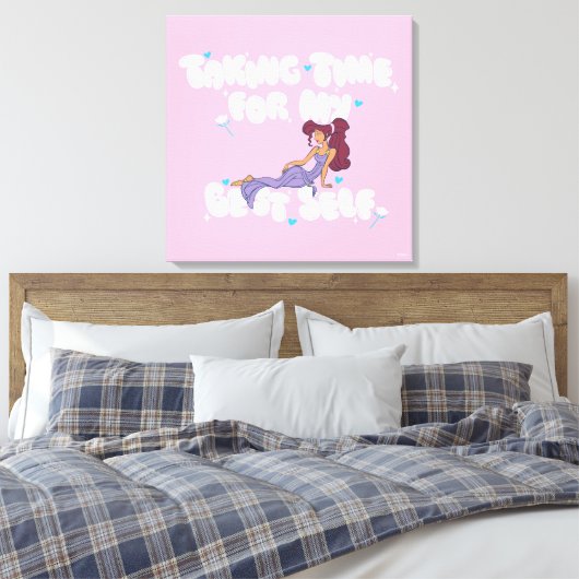 Megara - Taking Time For My Best Self Canvas Print Leinwanddruck (Insitu (Schlafzimmer))