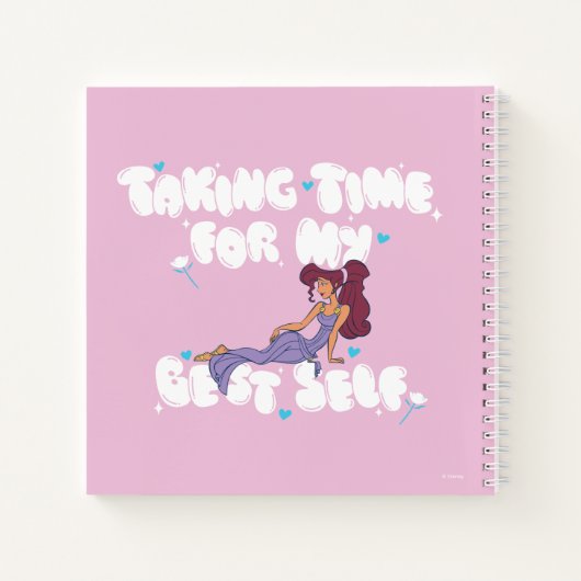 Megara - Taking Time For My Best Self Notebook Notizblock (Rückseite)