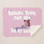 Megara - Taking Time For My Best Self Sherpa Blank Sherpadecke (Vorderseite (Horizontal))