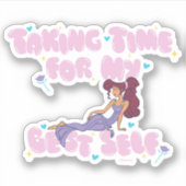Megara - Taking Time For My Best Self Sticker (Vorderseite)
