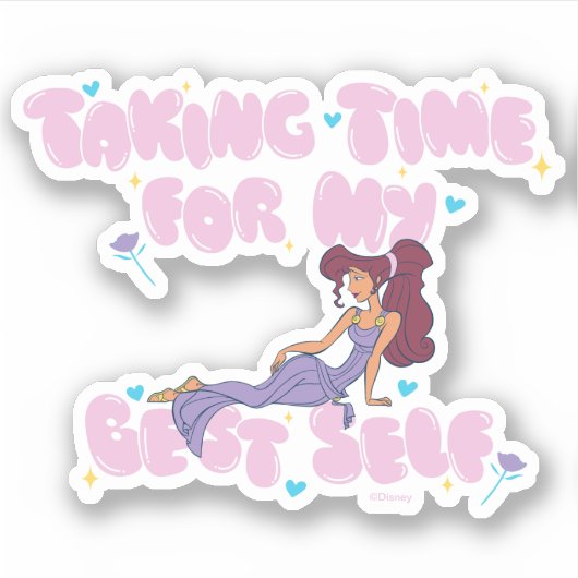 Megara - Taking Time For My Best Self Sticker (Vorderseite)