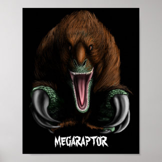 Megaraptor Poster (Halbglanz)