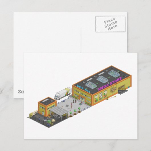 Megastore Postkarte (Vorne/Hinten)