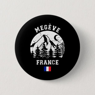 Megève France Alps Ski Resort Alpin Skifahren Fran Button
