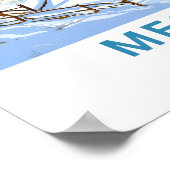 Megeve France Travel Print Poster (Ecke)