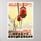 Megeve France Vintage Poster (Vorne)