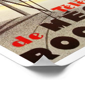 Megeve France Vintage Poster (Ecke)