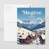 Megève, Frankreich Postkarte (Vorne/Hinten)