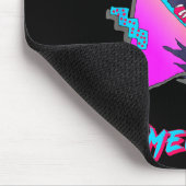 Megeve Retro-Ski-Design mit abstraktem Muster Mousepad (Ecke)