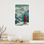 Megève Ski Poster - Frankreich 1 (Küche)