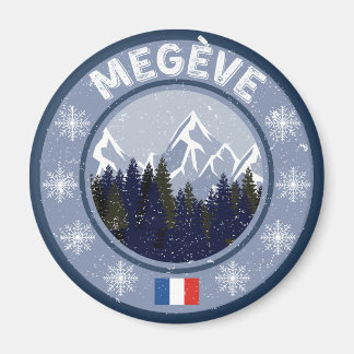 Megève Skistation Magnet