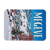 Megève Skistation Magnet (Horizontal)