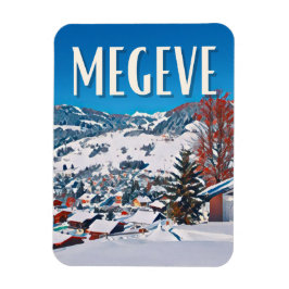 Megève Skistation Magnet