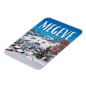 Megève Skistation Magnet (Linke Seite)