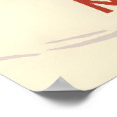 Megeve Snowboarden Reiseplakat Poster (Ecke)