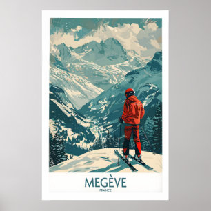 Megève Wandkunst - Frankreich 1 Poster