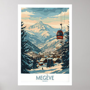 Megève-Wandkunstposter - Frankreich 1 Poster