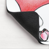 Megg: Ein niedlicher Panda - Herz, bin ich traurig Mousepad (Ecke)