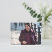 Meghan Markle Lila Postcard Postkarte (Stehend Vorderseite)