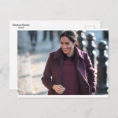 Meghan Markle Lila Postcard Postkarte (Vorne/Hinten)