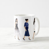 Meghan Markle Marching Fashion Figures Tasse (VorderseiteRechts)