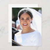 Meghan Markle Royal Wedding Dankeskarte (Vorne/Hinten)