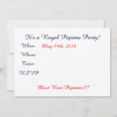 Meghan und Harry Einladung (Rückseite)