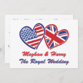 Meghan und Harry Einladung (Vorne/Hinten)