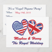 Meghan und Harry Einladung (Vorne/Hinten)