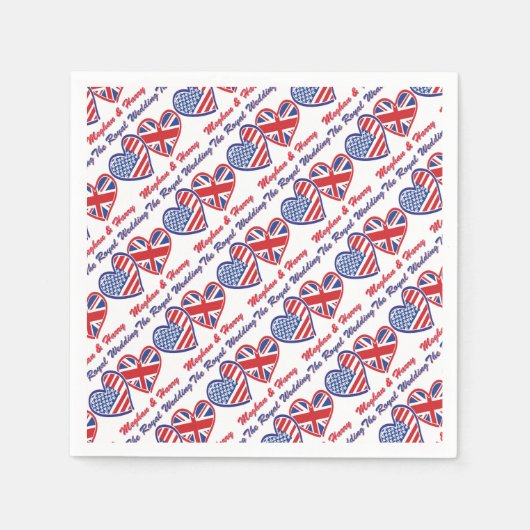 Meghan und Harry The Royal Wedding Serviette (Vorderseite)