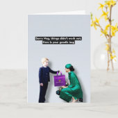 Meghan und Prince George Grußkarte Karte (Gelbe Blume)