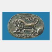 Megiddo-Siegel Rechteckiger Aufkleber (Vorderseite)