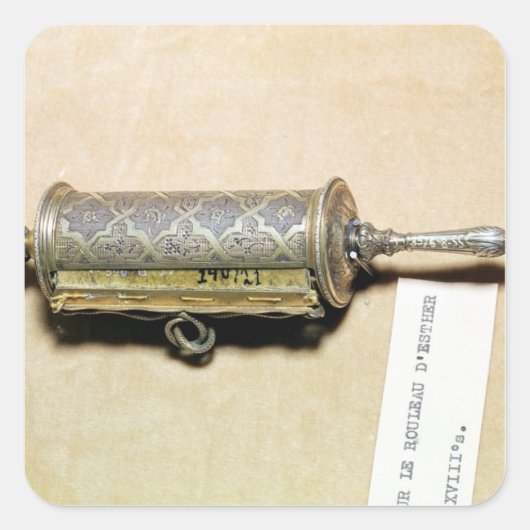 Megillah-Fall aus dem Elsass Quadratischer Aufkleber (Vorderseite)