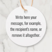 Megillat Esther Quote Hebrew für Mishloach Manot Geschenkanhänger (Rückseite)