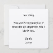 Megillat Esther Quote Hebrew für Purim feiern (Rückseite)