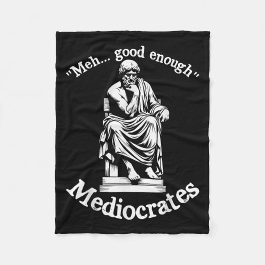 MeGood genug Mediocrates Funny Old Griechisch Phil Fleecedecke (Vorderseite)