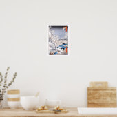 Meguro Drum Bridge Hiroshige Japanische Kunst Poster (Küche)