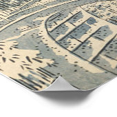 Meguro Drum Bridge und Sunset Hill Poster (Ecke)