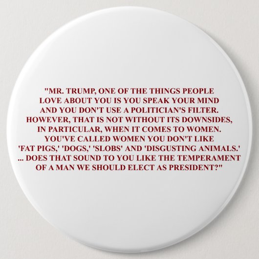 Megyn Kelly Fragen-Button Button (Vorderseite)