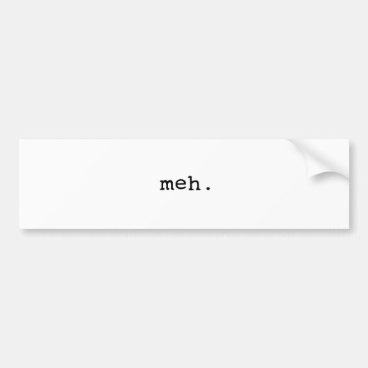 Meh. Autoaufkleber (Vorne)