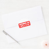 Meh Briefmarke Runder Aufkleber (Umschlag)