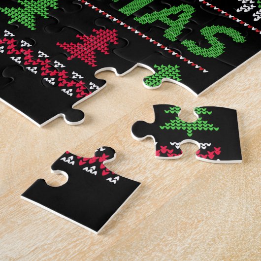 Meh Cat Christmas TShirt Puzzle (Seite)