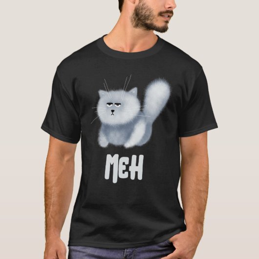 Meh Cat for Cat Pet T-Shirt (Vorderseite)