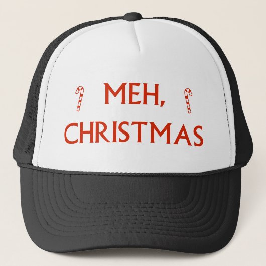 Meh Christmas Truckerkappe (Vorderseite)