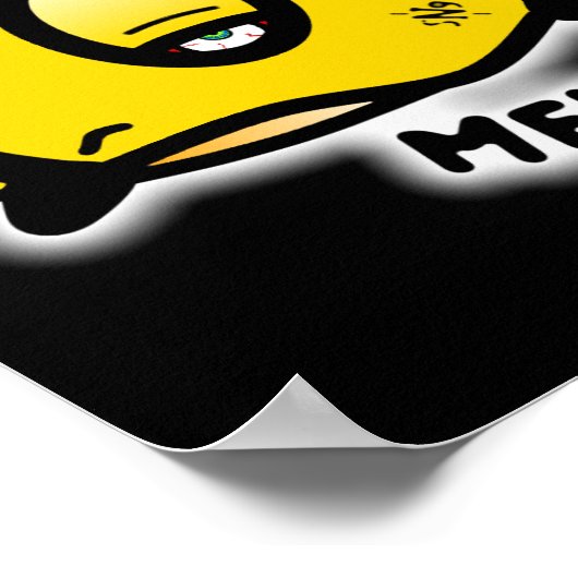 Meh (& das coole runde Ding mit einem Auge) Poster (Ecke)