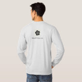 "Meh. "Das Lang-Sleeved Shirt der Männer mit (Schwarz voll)