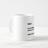 Meh Definition Kaffeetasse (Vorderseite Links)